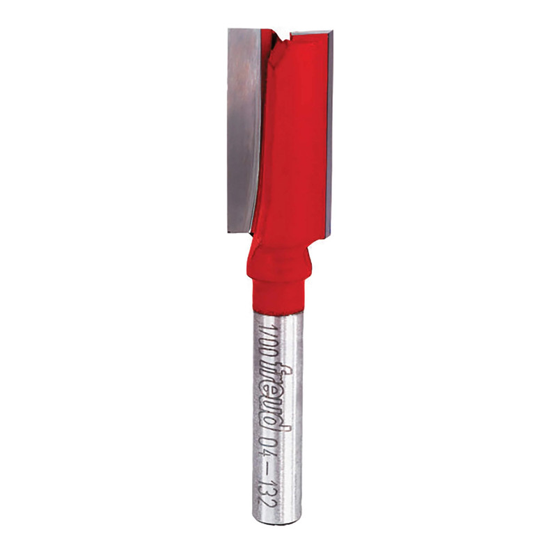 Straight Router Bit - 1/4" SH - Flutes:Double Flute - Diameter:1/2" - Cutting Length:1"